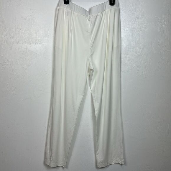 Wynne Layers Ivory Pleated Front High Rise Tapered Leg Pants Size L - Picture 4 of 10